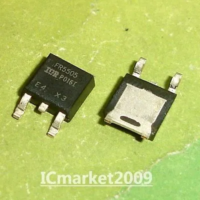 50 PCS IRFR5505 TO-252 FR5505 IRFR5505TRPBF P-Channel Power MOSFET Transistor • $11.99