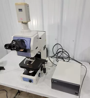 Nikon DIC Eclipse E800 Microscope Trinocular Head W/ Power Unit Eyepieces Lamp • $4650