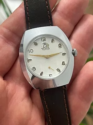ULTRA RARE VENUS 19 Jewels Swiss Made VINTAGE Mechanical Mens Watch Montre Uhren • $30
