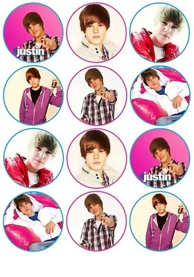 24 Justin Bieber Fairy Cake Toppers Edible Party Decorations • £2.38