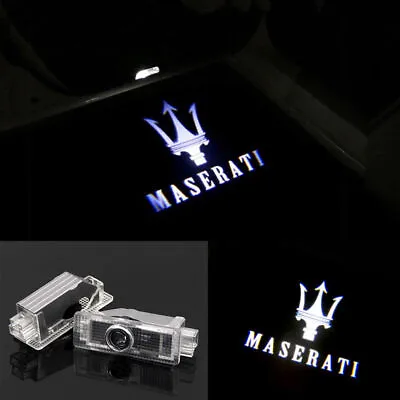 2× LED Car Door Light For MASERATI Quattroporte Ghibli Car Projector  Ghost Lamp • $18.99