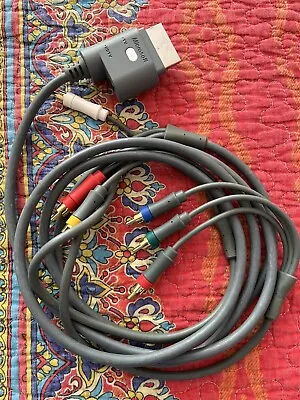 Official Microsoft Xbox 360 Audio Video AV Component HD Cable Cord! ~ Authentic! • $1