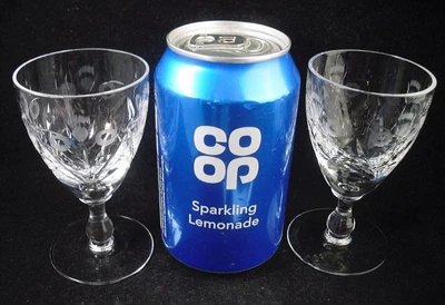 £12.99 • Buy 2 X Vintage Edinburgh Crystal THISTLE Pattern Sherry Port Glasses 4 H (unsigned)