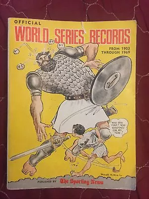 Baseball Sports Trade Pb World Series Records By Sporting News 1969 SVG • $19.99
