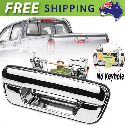 Chrome Tailgate Handle No Keyhole For Holden Colorado RA RC/Isuzu D-MAX 03-2012 • $27.50