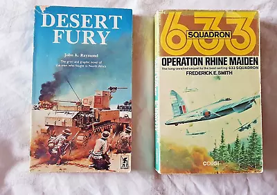 2x WW2 Vtg Desert Fury John K Raymond & 633 Squadron Paperback Book  • £3.55