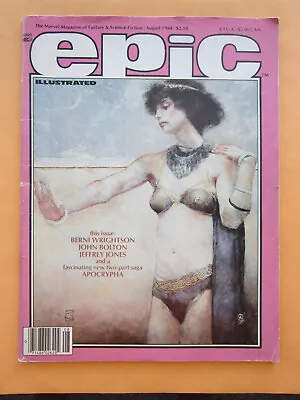 Epic Illustrated 25 Marvel Magazine Aug 84 Wrightson Bolton Jones Apocrypha VG • $19.99