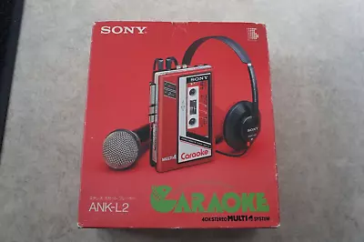 Boxed Sony Ank-l2 Caraoke Cassette Player Walkman • £99.95