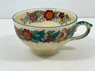 Vintage Masons Ironstone Nell Gwyn Pattern China Cup Green Trim • £9.99