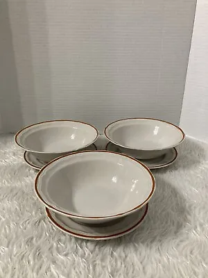 Vintage Newcor Stoneware 6Pc Lot 3 Bowls 3 Saucers All In Excellent Conditions • $14.99