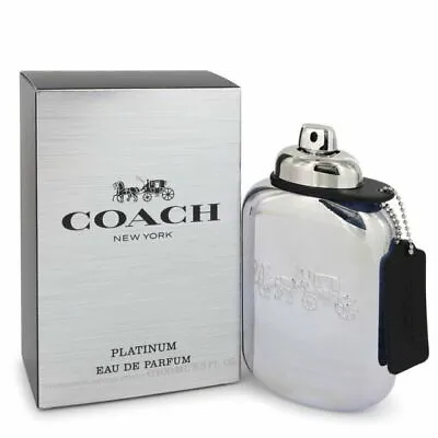 Coach Ny Platinum 3.3 Oz Eau De Parfum Spray New Mens Cologne 100 Ml Bent Box • $32.99