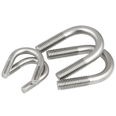 M10 U Bolts Stainless Steel A4 316 Length 35-530mm U-bolt For Standard Pipe • $3.30