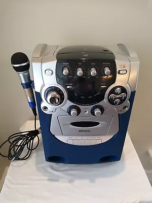 MEMOREX Karaoke Machine W/ Mic Model MKS2420NBL Tested CD Cassette Works • $49.99