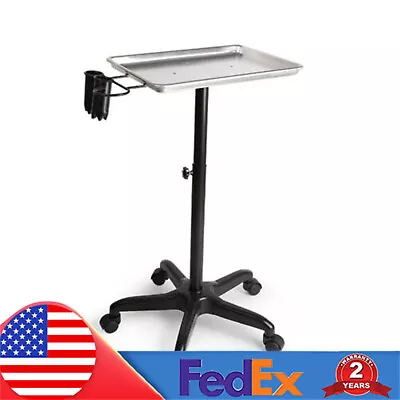 Mobile Rolling Mayo Stand Trolley Medical Instrument W/ Removable Tray & Base • $50.35