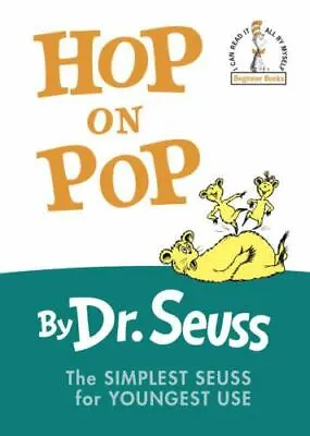 Hop On Pop: The Simplest Seuss For Youngest - 9780394800295 Dr Seuss Hardcover • $3.98