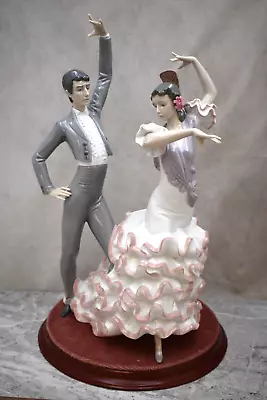 Lladro Figurine 'A Passionate Dance Flamenco Couple' Glass Porcelain (CU447) • $895