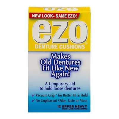 EZO Denture Cushions 12 Upper Heavy Discontinued Made In USA • $299.99