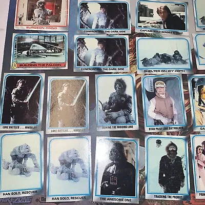 Star Wars Empire Strikes Back 1980 Topps Trading Card Lot Of 54 Cards • $19.99
