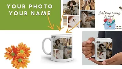 Personalised Photo Mug Custom Cup Text Image Name All Occasion Custom Gift Her • £7.49