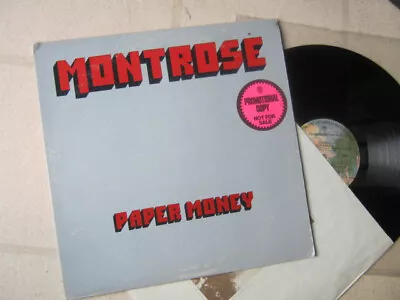 MONTROSE 1974  PAPER MONEY  ORGNL VINTAGE US RADIO/PROMOTIONAL LP Sammy Hagar • $26.69