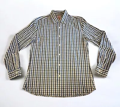 J Press Shirt Mens Large Blue Plaid Button Down Long Sleeve Casual NWOT • $54.46