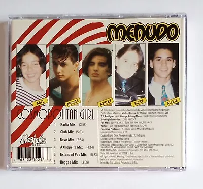 Cosmopolitan Girl (Mixes) By Menudo (CD 1993) 6 Tracks • $21.99