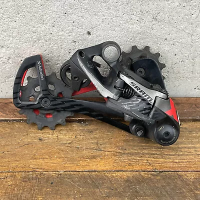 Vintage SRAM XO Rear Derailleur Composite Long Cage BLack MTB PARTS No Bolt • $75.19