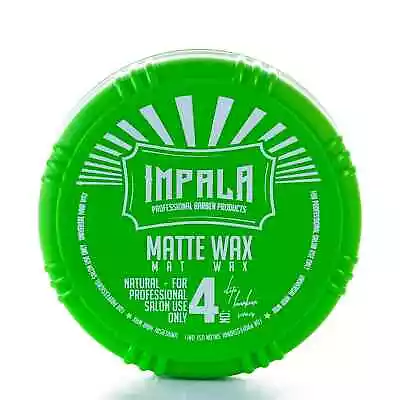 Impala Barber Men Styling Matte Hair Wax ( Natural Hold ) Matte Look 15ml • £6.99