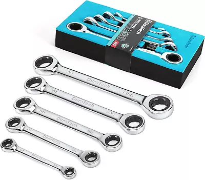 DURATECH Double Box End Ratcheting Wrench Set SAE 5-Piece • $41.99