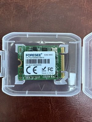 £9.99 • Buy 64GB M.2 SSD 2230  FORESEE FE2H0M064G-B5X10 E2M2 (From Valve Steam Deck)