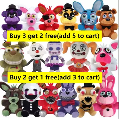 UK FNAF Five Nights At Freddy's Sanshee Plushie Toy Plush Bear Foxy Xmas Gift • £6.17