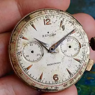 Vintage Zenith Movement Chronograph Cal 156 Complete Not Working 5697 • £0.78