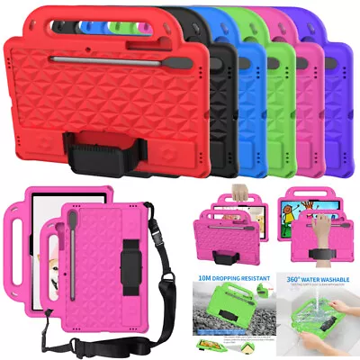 For Samsung Galaxy Tab A A7 A8 S6 S7 S8 Tablet Kids Shockproof Stand Case Cover • $21.49