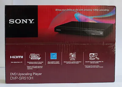 Sony DVP-SR510H Upscaling HDMI 1080p Full HD DVD Player With Remote Control • $40