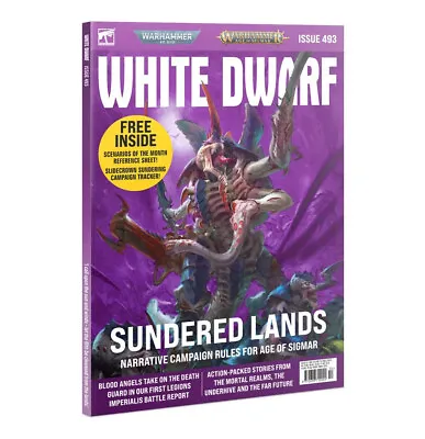 Games Workshop - Warhammer - White Dwarf Magazine Issue 493 (October 2023) NEW • £6.99