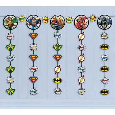 Justice League Party Supplies Heroes Unite Hanging String Decoration Aquaman  • $12.49