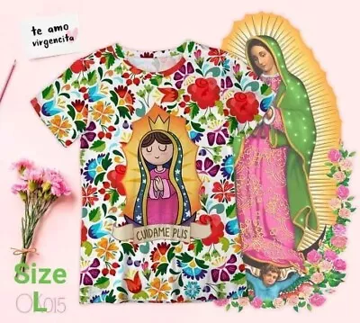 VIRGEN DE GUADALUPE (Version Niña) T-SHIRT-  Size L • $15