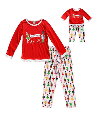 Girl 5-6X And Doll Matching Nutcracker Christmas Pajama Outfit Fit American Girl • $26.99