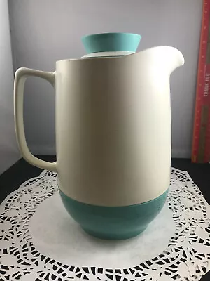 $24.99 • Buy Vintage Vacron Bopp Decker Turquoise & White Thermos Carafe Server