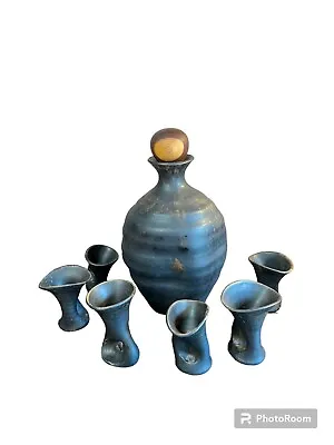 Skagen Pottery Denmark Vintage Decanter Set • $58