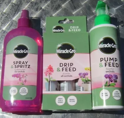 Miracle Gro DRIP & FEED  SPRAY & SPRITZ HYDRATION MIST  PUMP & FEED FOR ORCHIDS  • £9.99