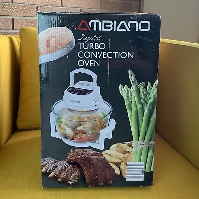 Ambiano Turbo Convection Oven 51359 Glass Cooker Bake Broil Grill Steam Roast • $48.97