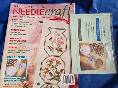 DISCOVERING NEEDLECRAFT MAGAZINE ISSUE 39 Cutwork  Coaster KIT  Cross Stitch  • £1.90