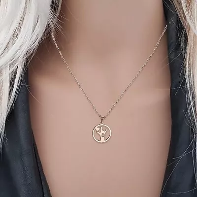 I Love You Hand Sign Rocker Heart Rose Gold Necklace ASL Language Charm Pendant • $19.99