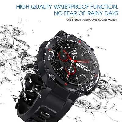 $50.99 • Buy Men Waterproof Smart Watch Heart Rate Monitor Fitness Tracker For Android IPhone