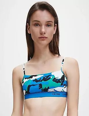 Calvin Klein CK One Bralette Bra 000QF5737E Womens Crop Top Bras Loungewear • £22.40