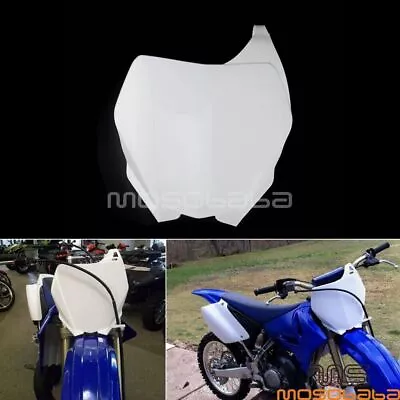 Dirt Bike Front Number Plate White For YAMAHA YZ 125 250 250F 450F WR250F 07-14 • $26.99