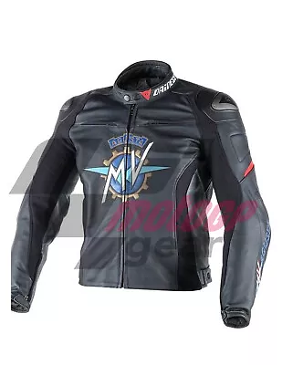 2020 Mv Agusta Leather Motorcycle Jacket 100% Cowhide Leather • $155.56