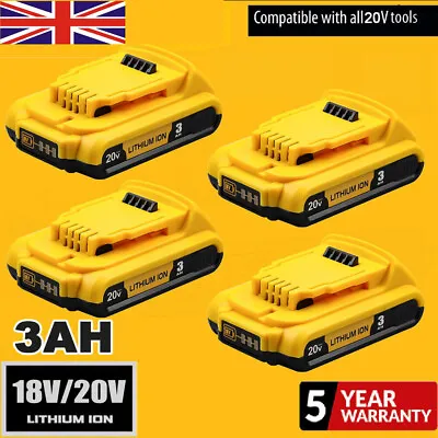 2X For DEWALT DCB184 18V 3.0Ah Li-ion Battery 18Volt XR For DCB182 DCB183 DCB180 • £17.59