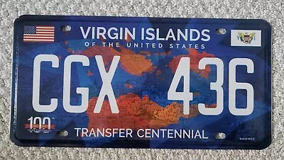 U.S. Virgin Islands 2017 Transfer Centennial Caribbean Island License Plate • $19.99